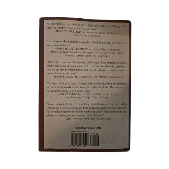 Tuesdays with Morrie by Mitch Albom 0385484518 doubleday - Picture 4 of 7